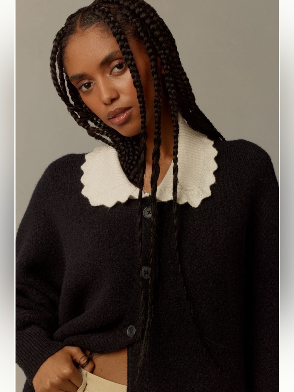 Maeve Scallop collar cardigan small